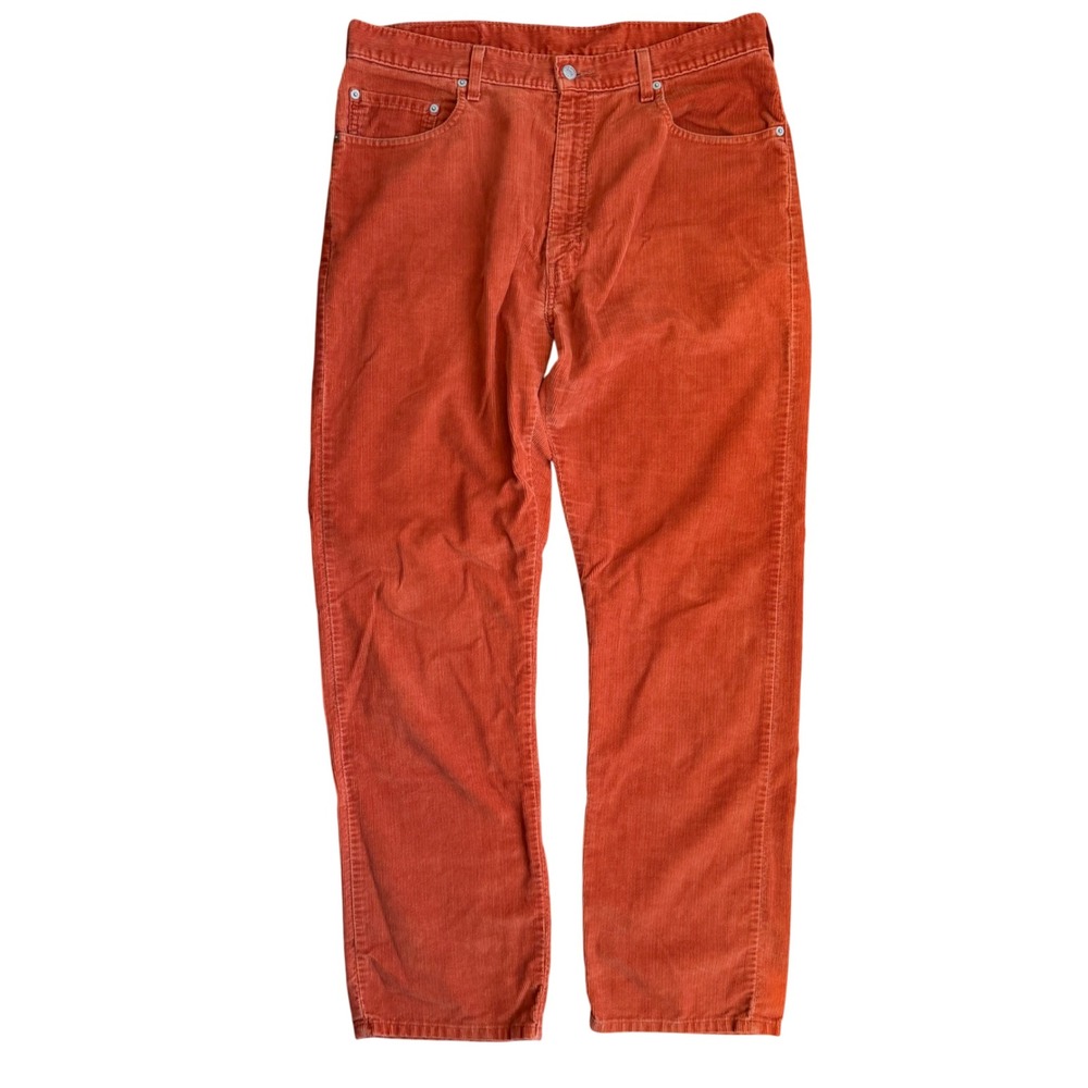 Vintage Levi's 505 Burnt‎ Orange Corduroys Men's 36x32 Red Tab Straight Leg